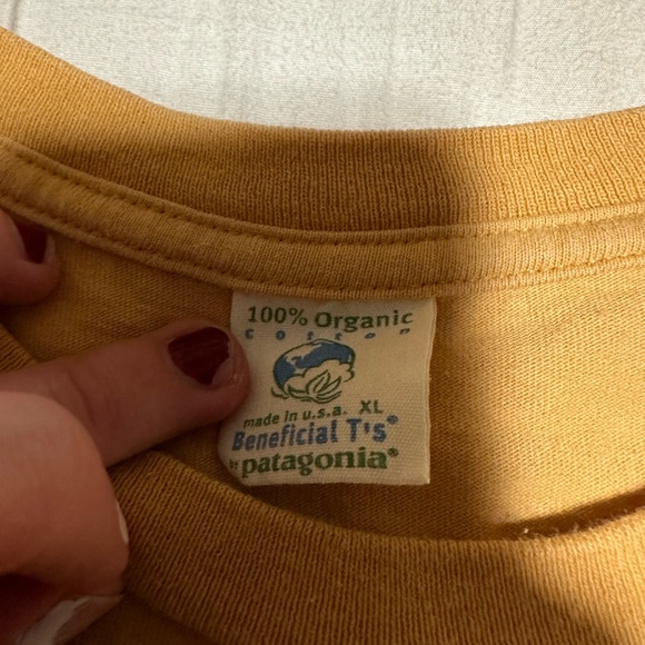Patagonia Shirts Vintage 9s Tan Beneficial Ts Patagonia Shirt